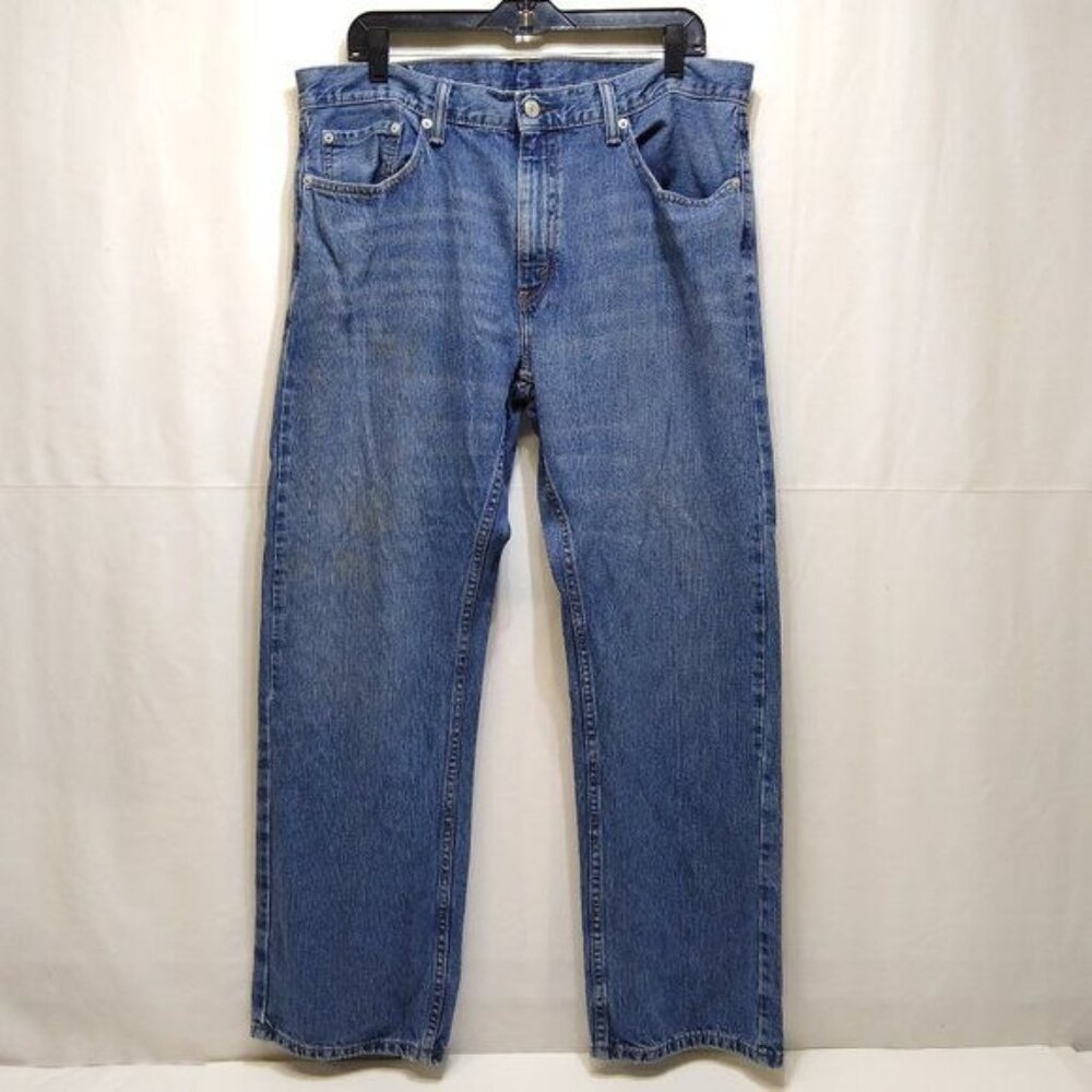 Levi's 559 Relaxed Straight Fit Vintage Denim Blue Jeans 38x30 Red Tag EUC